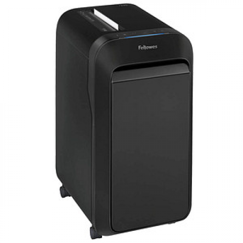 AKTION: Fellowes Powershred LX220 Aktenvernichter mit Partikelschnitt P-4, 4 x 12 mm, bis 12 Blatt, schwarz mit CashBack