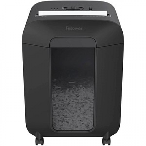 Fellowes Powershred LX85 Aktenvernichter mit Partikelschnitt P-4, 4 x 40 mm, bis 12 Blatt, schwarz