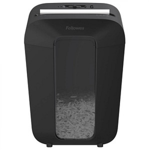 Fellowes Powershred LX70 Aktenvernichter mit Partikelschnitt P-4, 4 x 40 mm, bis 11 Blatt, schwarz