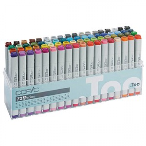 COPIC® Classic A Layoutmarker-Set farbsortiert 1,0 + 6,0 mm, 72 St.