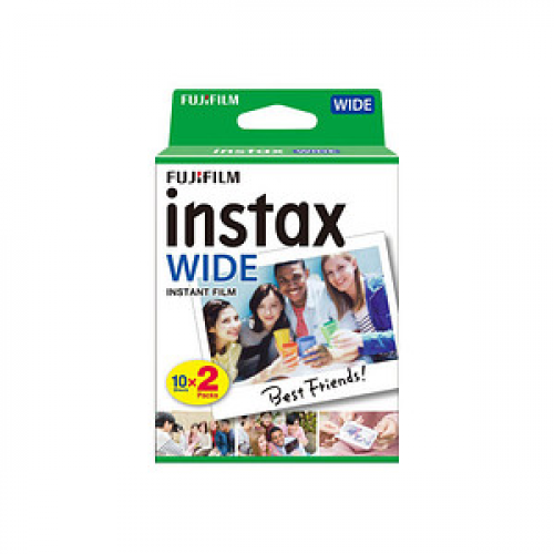 FUJIFILM Twin Pack instax WIDE Sofortbildkamera-Film weiß, 20 St.