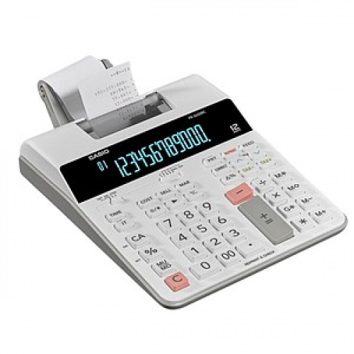 CASIO FR-2650RC Tischrechner druckend weiß