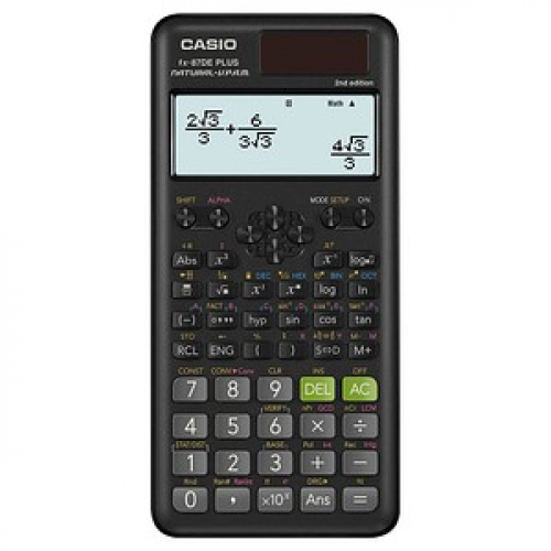 CASIO FX-87DE Plus-2 Wissenschaftlicher Taschenrechner schwarz