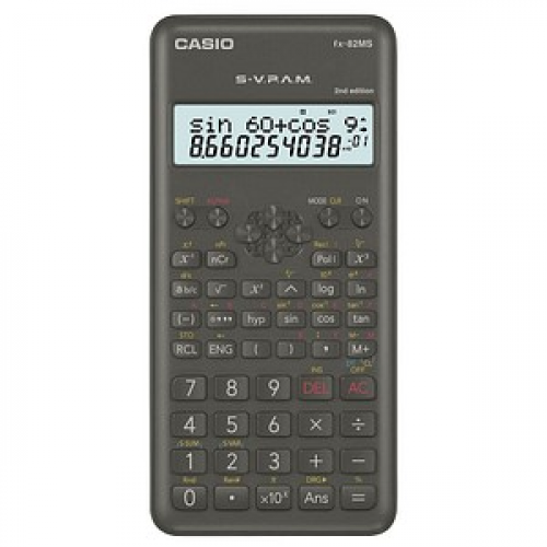 CASIO FX-82MS-2 Wissenschaftlicher Taschenrechner schwarz