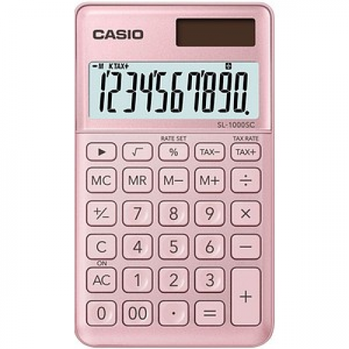 CASIO SL-1000SC Taschenrechner rosa