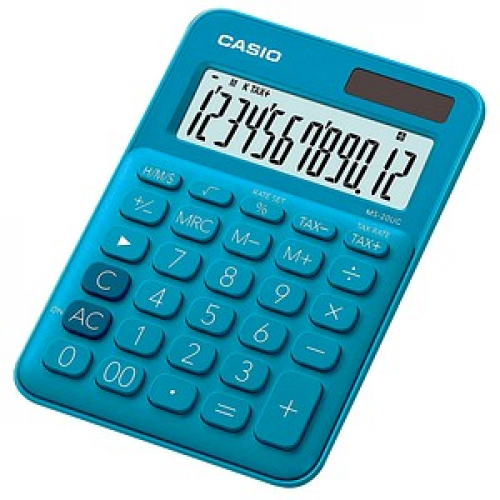 CASIO MS-20UC Tischrechner blau