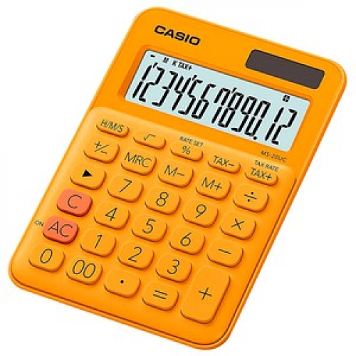 CASIO MS-20UC Tischrechner orange