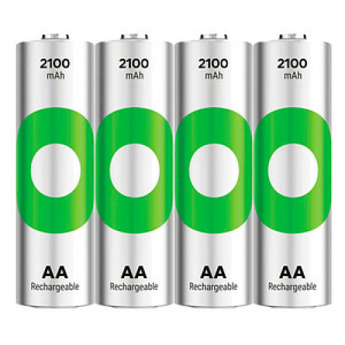 4 GP Akkus ReCyko+ Mignon AA 2.100 mAh