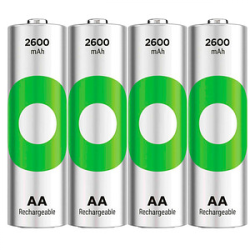 4 GP Akkus ReCyko+ Mignon AA 2.600 mAh