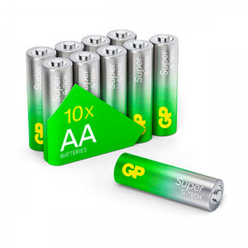 6 + 4 GRATIS: 6 GP Batterien SUPER Mignon AA 1,5 V + GRATIS 4 St.