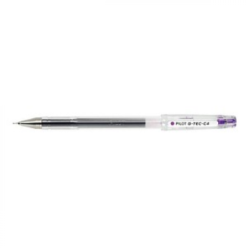 PILOT G-Tec C4 Gelschreiber transparent 0,25 mm, Schreibfarbe: lila, 1 St.