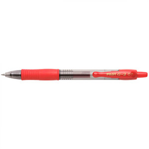 PILOT G2 Gelschreiber rot/transparent 0,4 mm, Schreibfarbe: rot, 1 St.