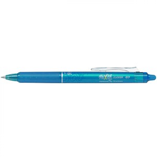 PILOT FRIXION ball CLICKER Tintenroller hellblau 0,4 mm, Schreibfarbe: blau, 1 St.