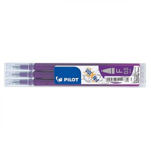 3 PILOT FRIXION Tintenrollerminen violett