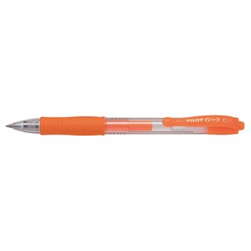 PILOT G2 Gelschreiber neonorange 0,4 mm, Schreibfarbe: orange, 1 St.