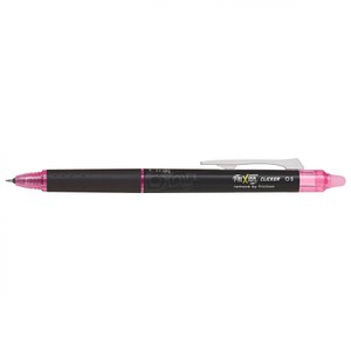 PILOT FRIXION point CLICKER Tintenroller schwarz 0,3 mm, Schreibfarbe: pink, 1 St.