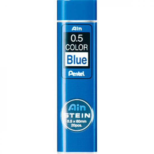 Pentel Ain Stein C275-BL Feinminen-Bleistiftminen blau 0,5 mm, 20 St.