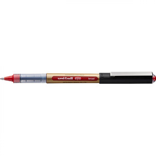 uni-ball eye broad Tintenroller gold 0,7 mm, Schreibfarbe: rot, 1 St.