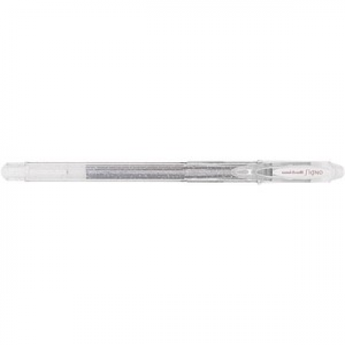 uni-ball SIGNO UM-120SP Gelschreiber transparent 0,4 mm, Schreibfarbe: silber, 1 St.