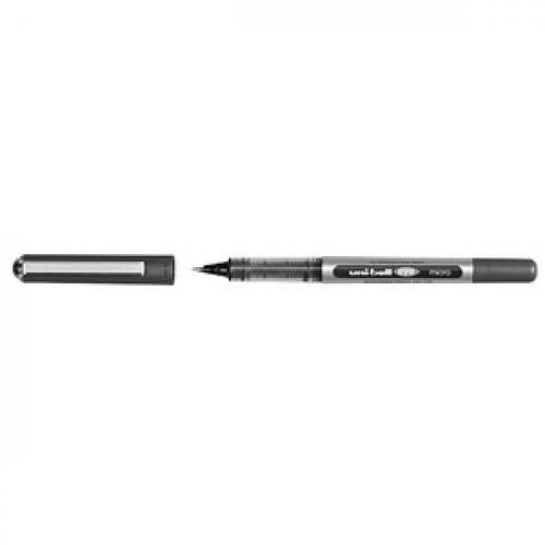 uni-ball eye micro UB-150 Tintenroller silber 0,2 mm, Schreibfarbe: schwarz, 12 St.