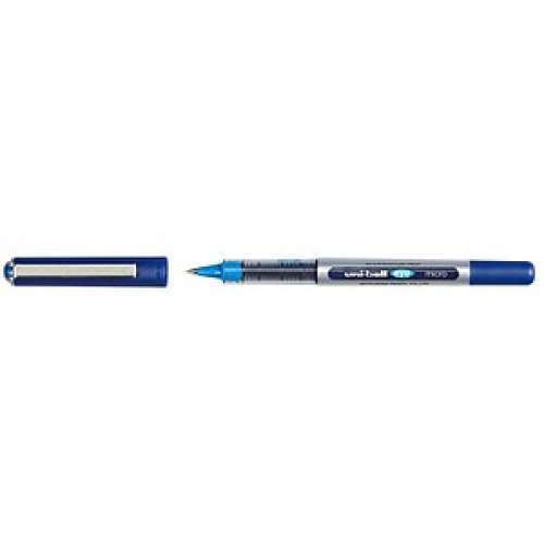 uni-ball eye micro UB-150 Tintenroller silber 0,2 mm, Schreibfarbe: blau, 12 St.