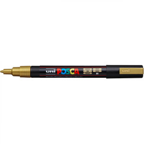 uni-ball POSCA PC-3M Acrylstift gold 0,9 - 1,3 mm, 1 St.