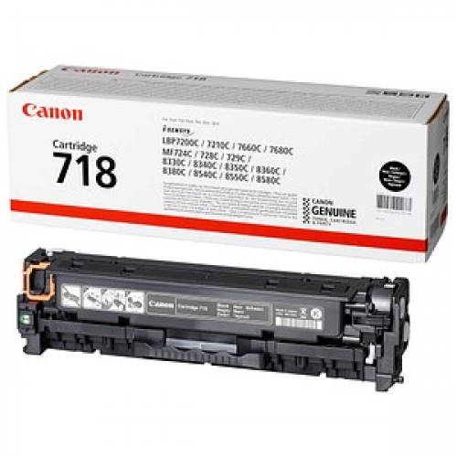 Canon 718 BK  schwarz Toner