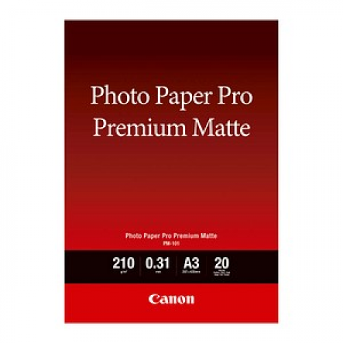 Canon Fotopapier PM-101 DIN A3 matt 210 g/qm 20 Blatt