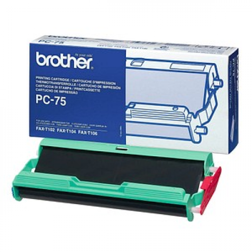 brother PC-75 schwarz Thermo-Druckfolie, 1 Rolle