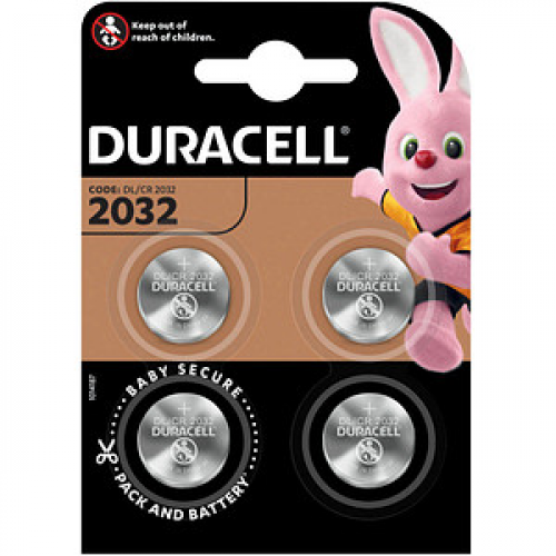 4 DURACELL Knopfzellen CR2032 3,0 V