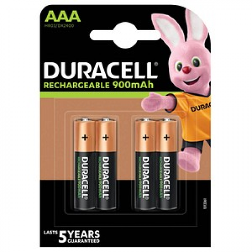 4 DURACELL Akkus PreCharged Micro AAA 900 mAh