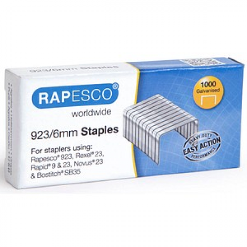 1.000 RAPESCO® Heftklammern 923 23/6