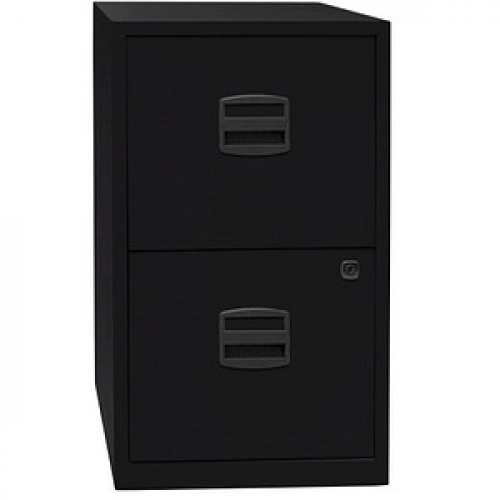 BISLEY Home PFA 2 Hängeregistraturschrank schwarz 2 Schubladen 41,3 x 40,0 x 67,2 cm