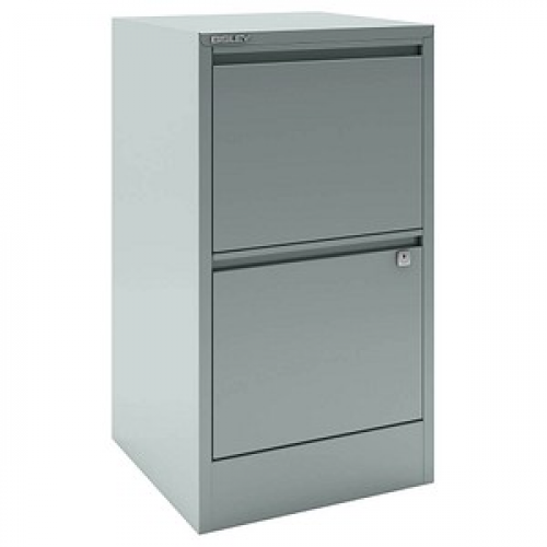 BISLEY Home Hängeregistraturschrank silber 2 Schubladen 41,3 x 40,0 x 67,2 cm