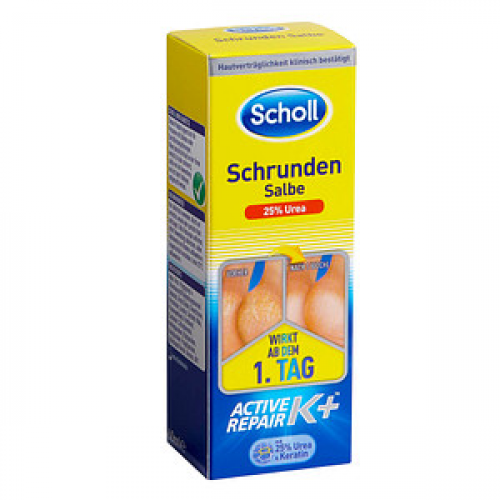 Scholl Schrundensalbe Active Repair K+ Fußcreme 60 ml