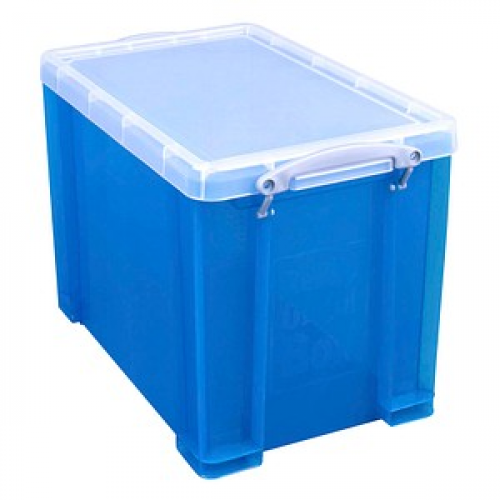 Really Useful Box Aufbewahrungsbox 19,0 l transparent, blau 39,5 x 25,5 x 29,0 cm