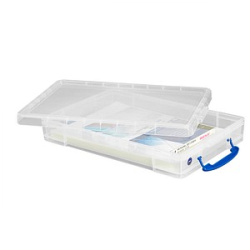 Really Useful Box Aufbewahrungsbox 10,0 l transparent 34,0 x 52,0 x 8,5 cm