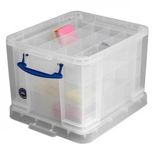 Really Useful Box Aufbewahrungsbox 35,0 l transparent 48,0 x 39,0 x 31,0 cm