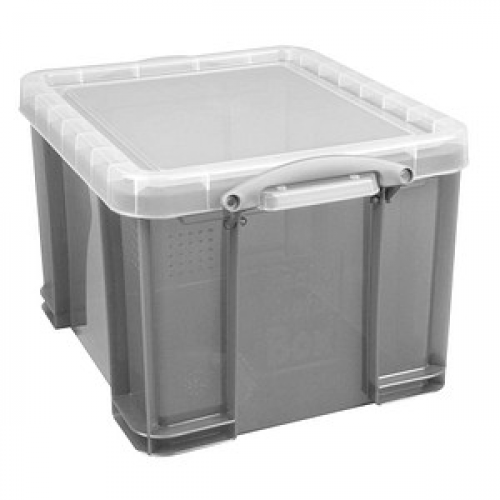 Really Useful Box Aufbewahrungsbox 35,0 l transparent, grau 48,0 x 39,0 x 31,0 cm