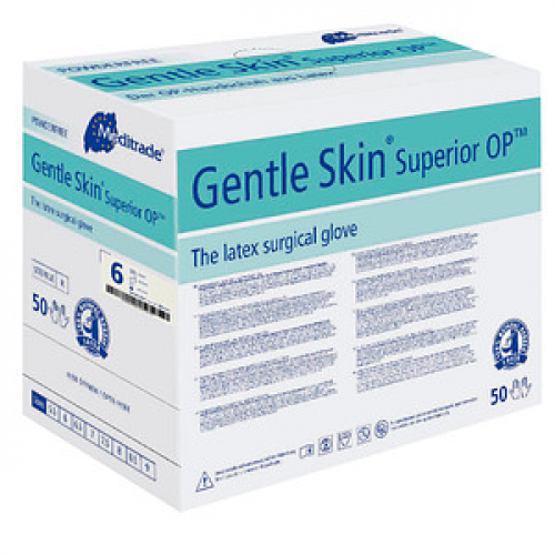 Meditrade® unisex OP-Handschuhe Gentle Skin® Superior OP™ weiß Größe 6 50 St.