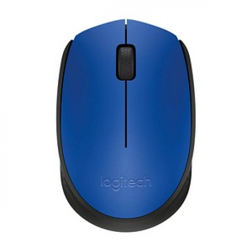 Logitech M171 Maus kabellos schwarz, blau