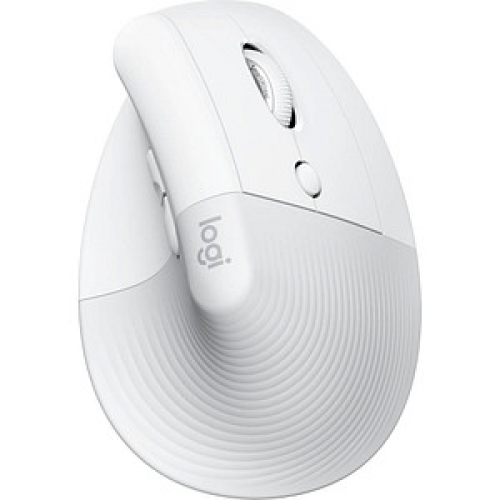 Logitech Lift for Mac Maus ergonomisch kabellos weiß