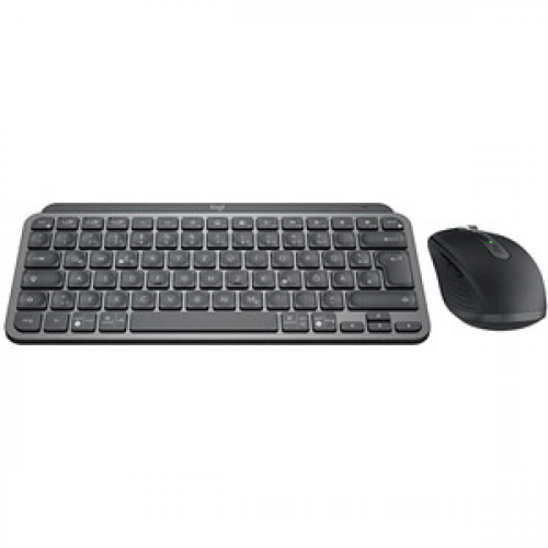 Logitech MX Keys Mini Combo GRAPHITE Tastatur-Maus-Set kabellos schwarz