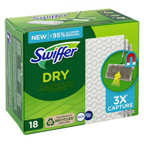 Swiffer DRY Staubfangtücher Mikrofaser, 18 Tücher