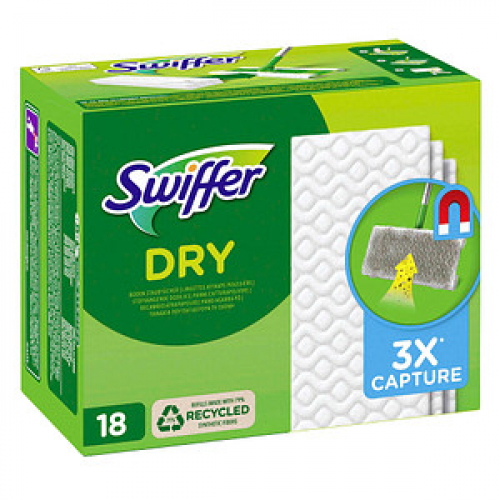 Swiffer DRY Bodentücher Mikrofaser, 18 Tücher