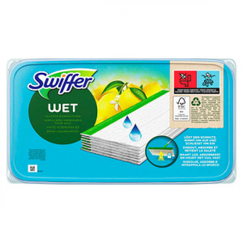 Swiffer WET Feuchte Bodentücher Mikrofaser, 12 Tücher