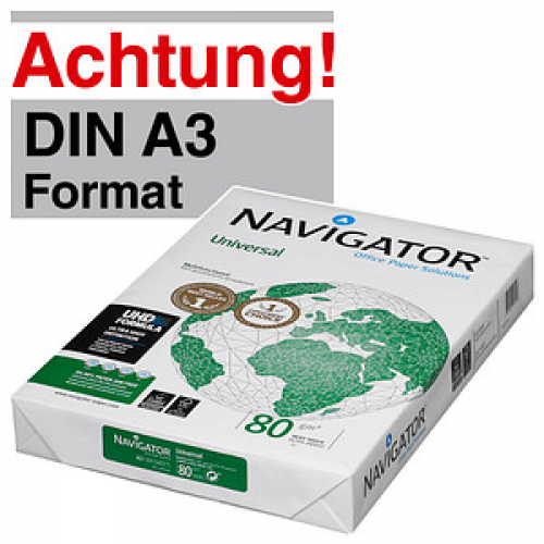 NAVIGATOR Kopierpapier Universal DIN A3 80 g/qm 500 Blatt