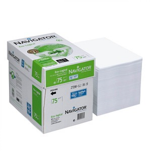 NAVIGATOR Kopierpapier Eco-Logical DIN A4 75 g/qm 2.500 Blatt Maxi-Box