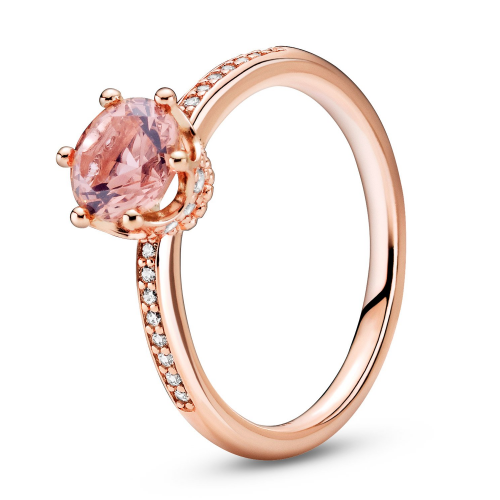 Pandora 188289C01 Ring für Damen Rosa Funkelnde Krone