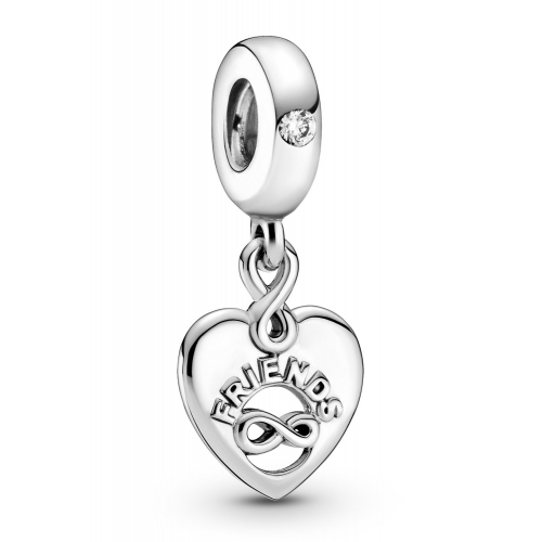 Pandora 799294C01 Silber Charm-Anhänger Freunde für immer Herz